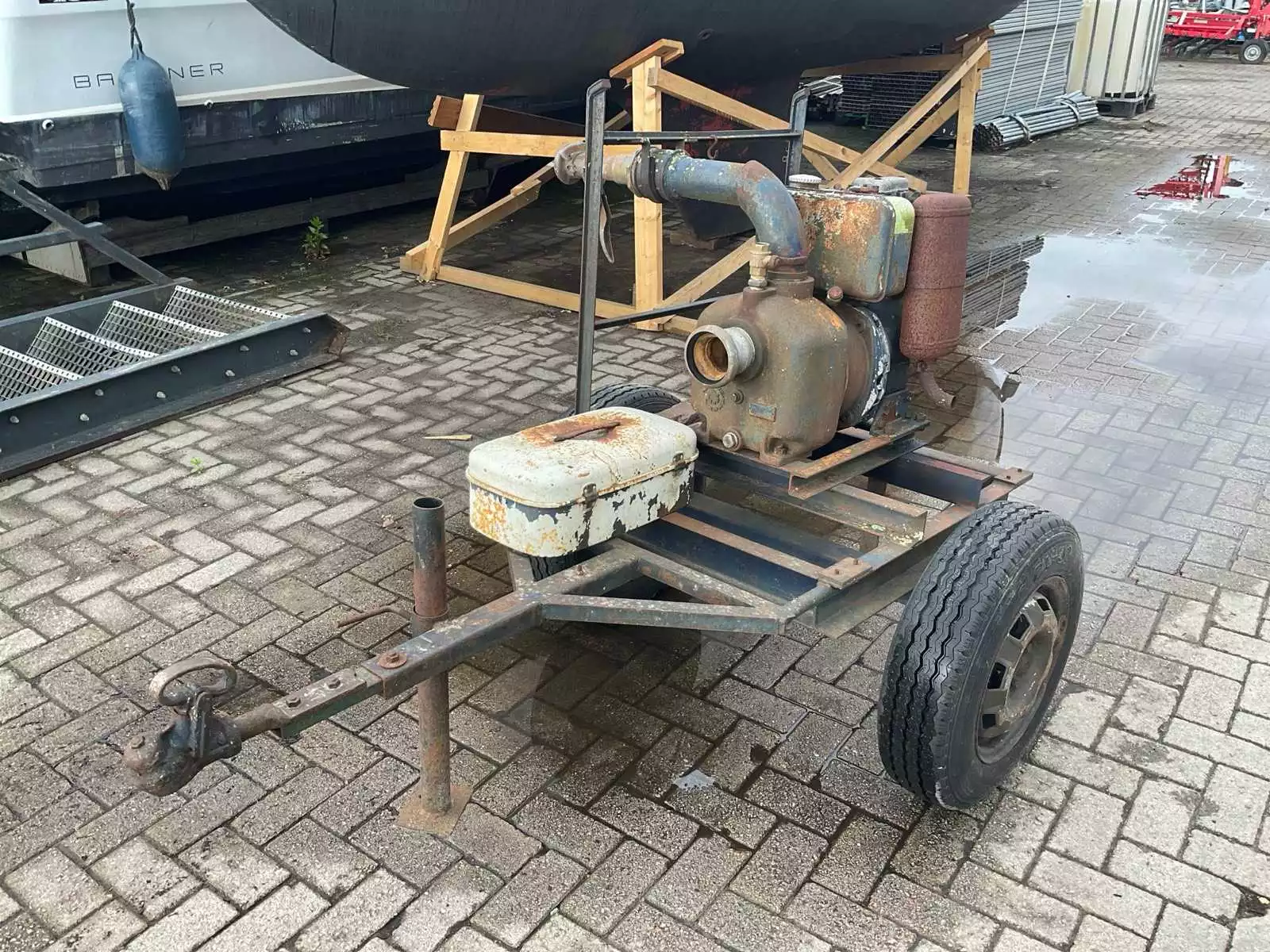 Hatz ES75 pomp met motor, industrieel uitgevoerd