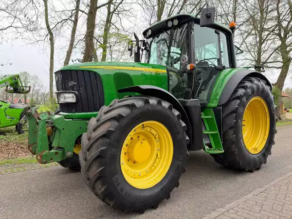 John Deere 6820 PQ (2005) 4WD tractor – 150 pk met fronthef en airco