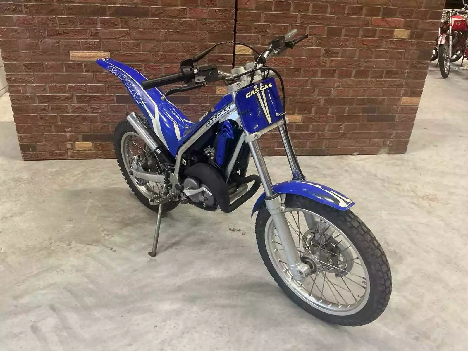 Gasgas TXT Boy 50 blauw/wit trialmotor, 49,4 cc tweetakt