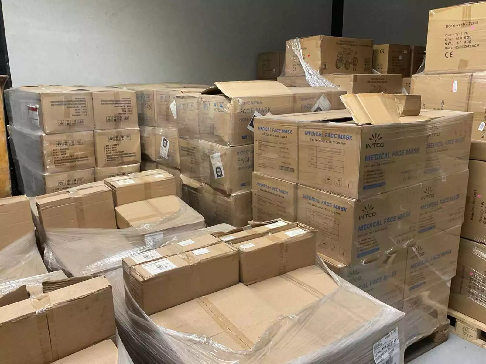 Partij van 200.000 mondkapjes / stofmaskers