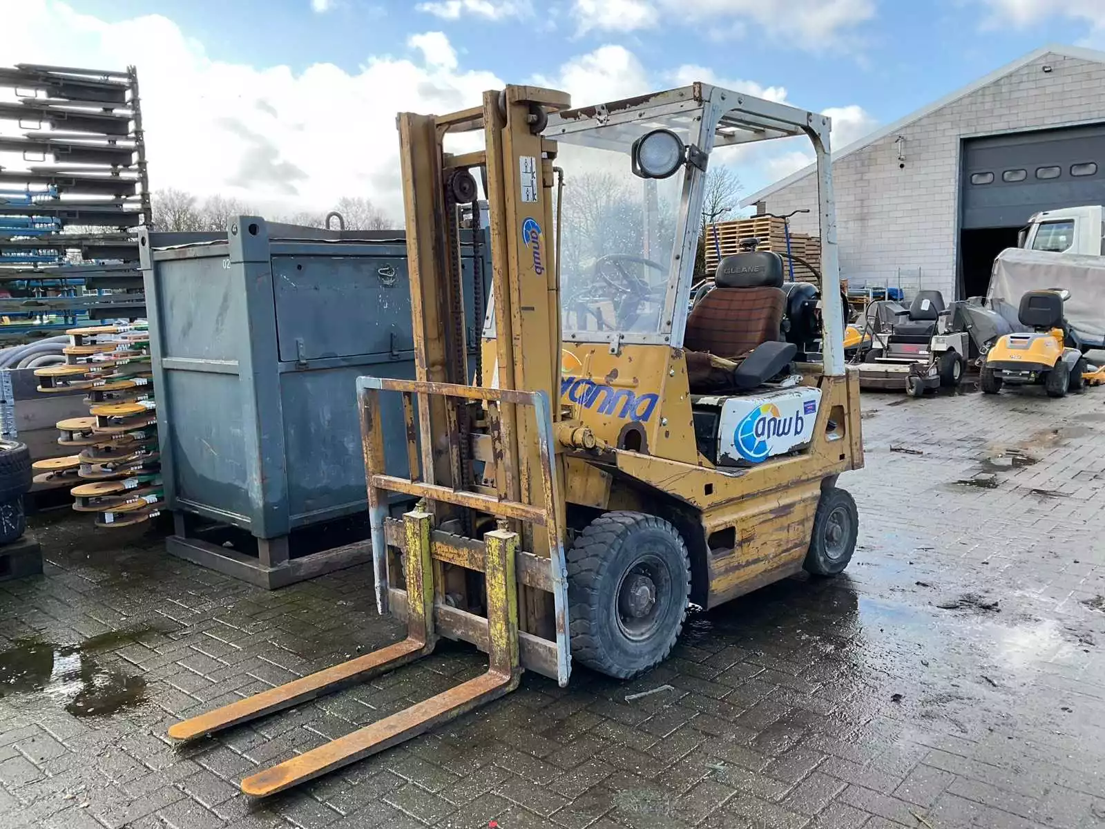 TCM LPG vorkheftruck 1500 kg, duplex mast 3 m