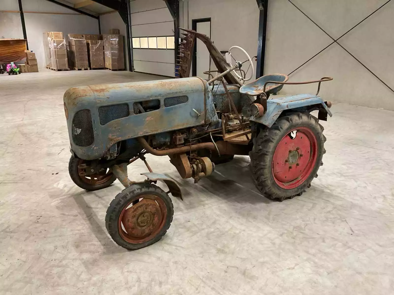 Lanz Bulldog D1306 oldtimer tractor uit 1958 met aftakas en hefinrichting