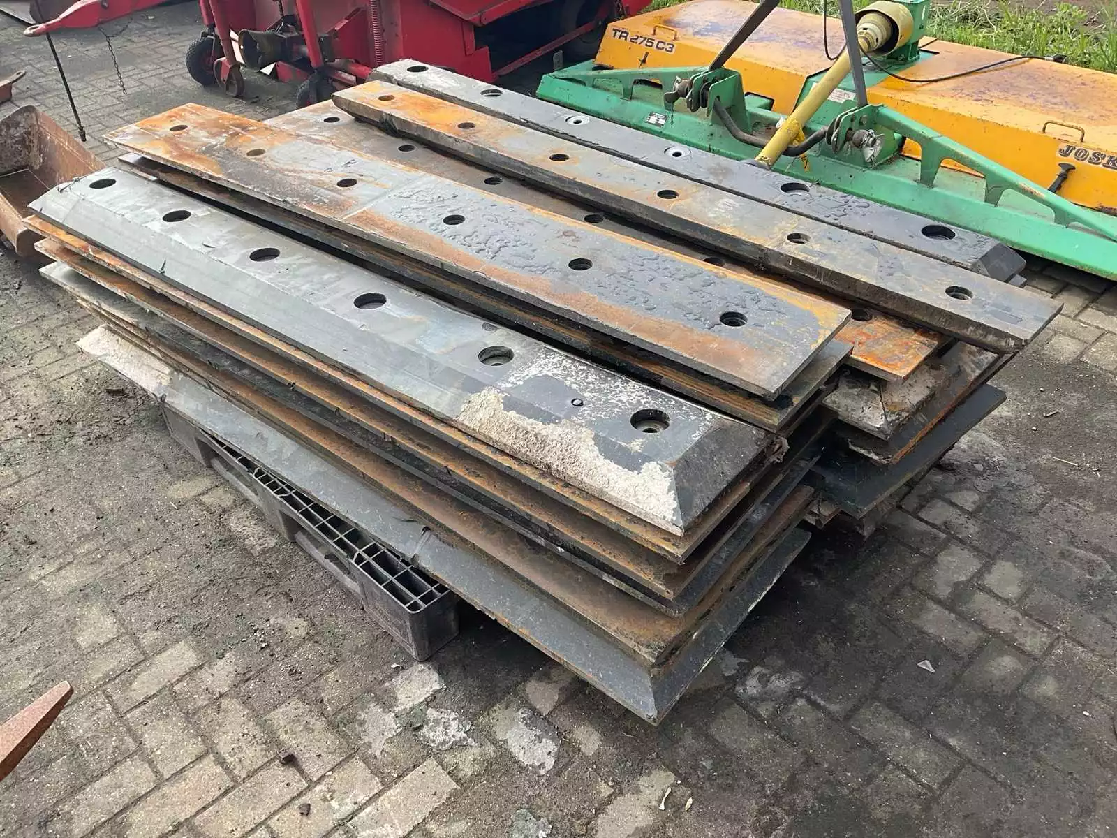 Set steiger-stootranden, diverse breedtes, L213 cm