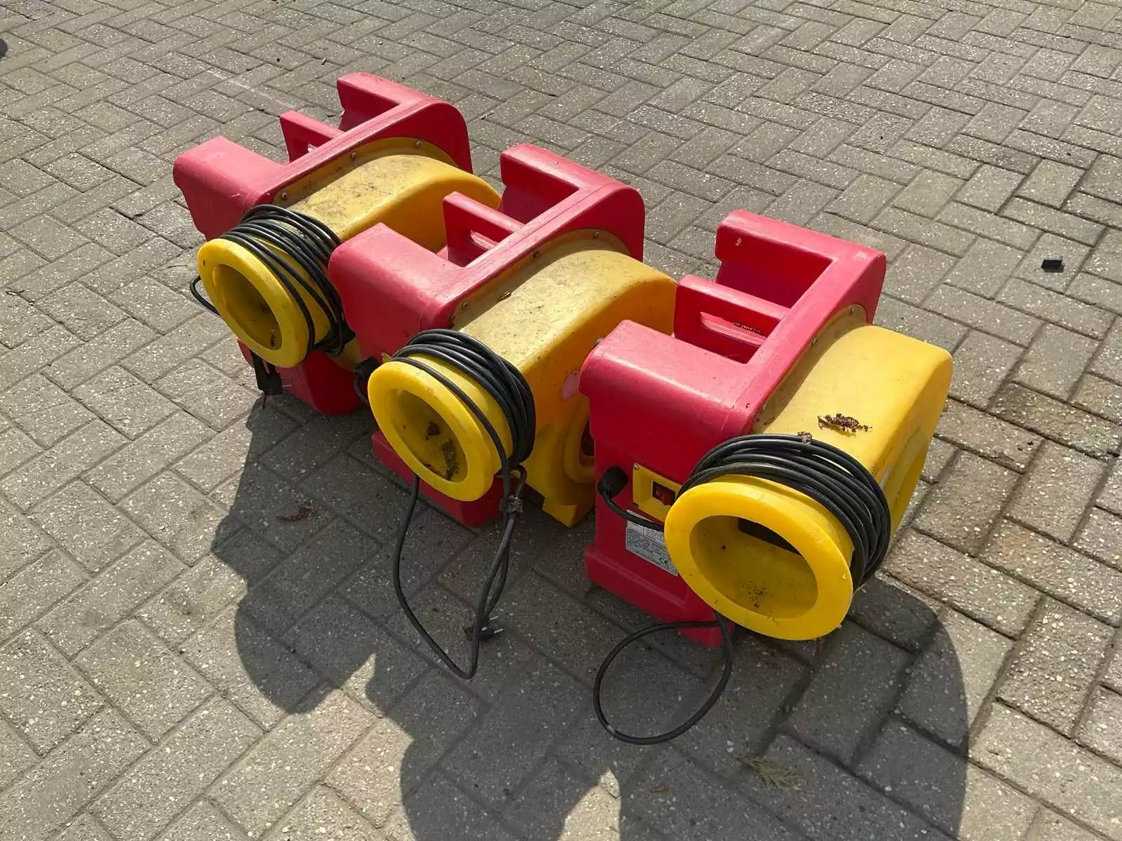 Set van 3 springkussen blowers 2HP, 220-240V