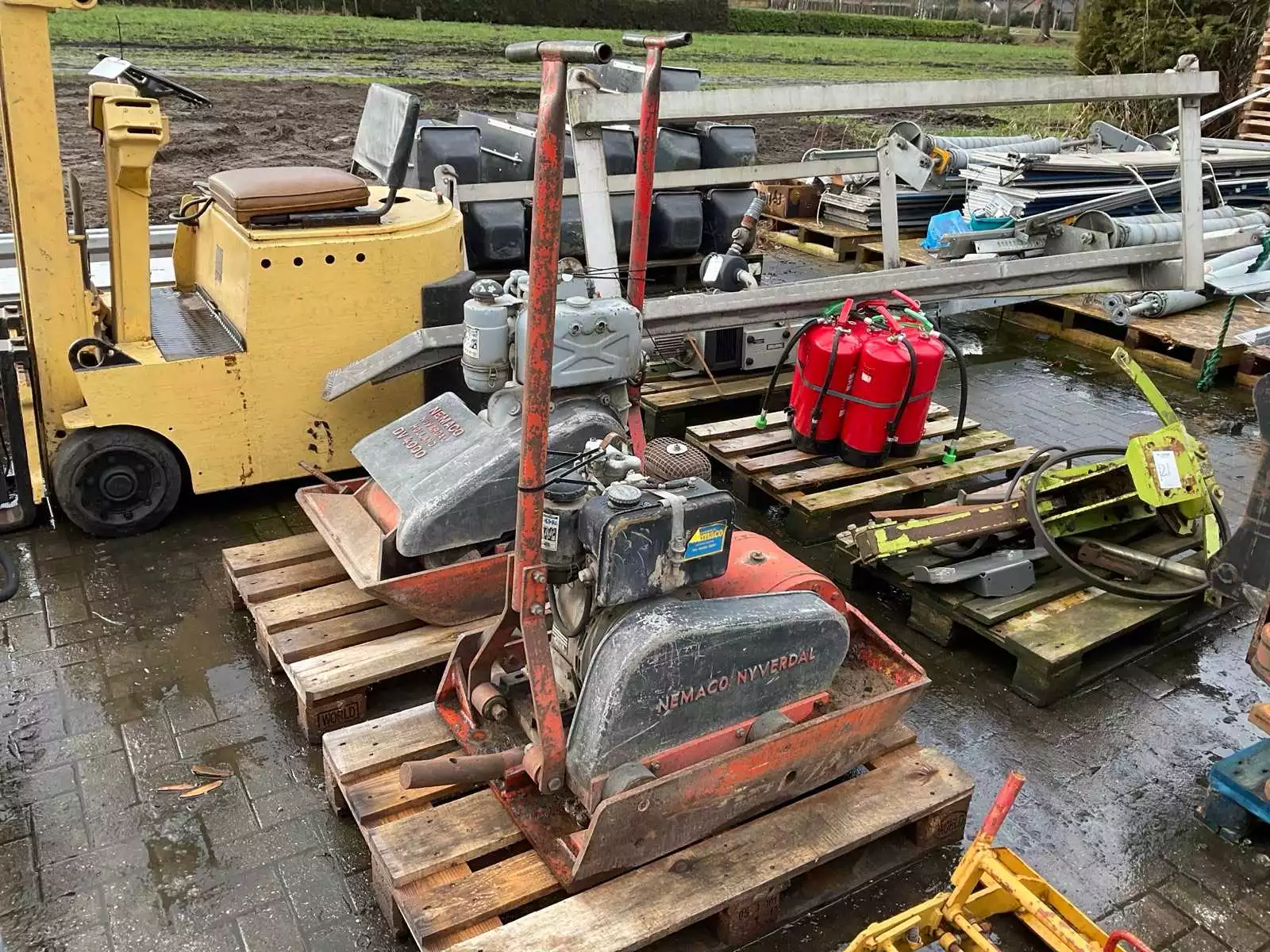 Nemaco trilplaat diesel 40 kN, 600 x 750 mm