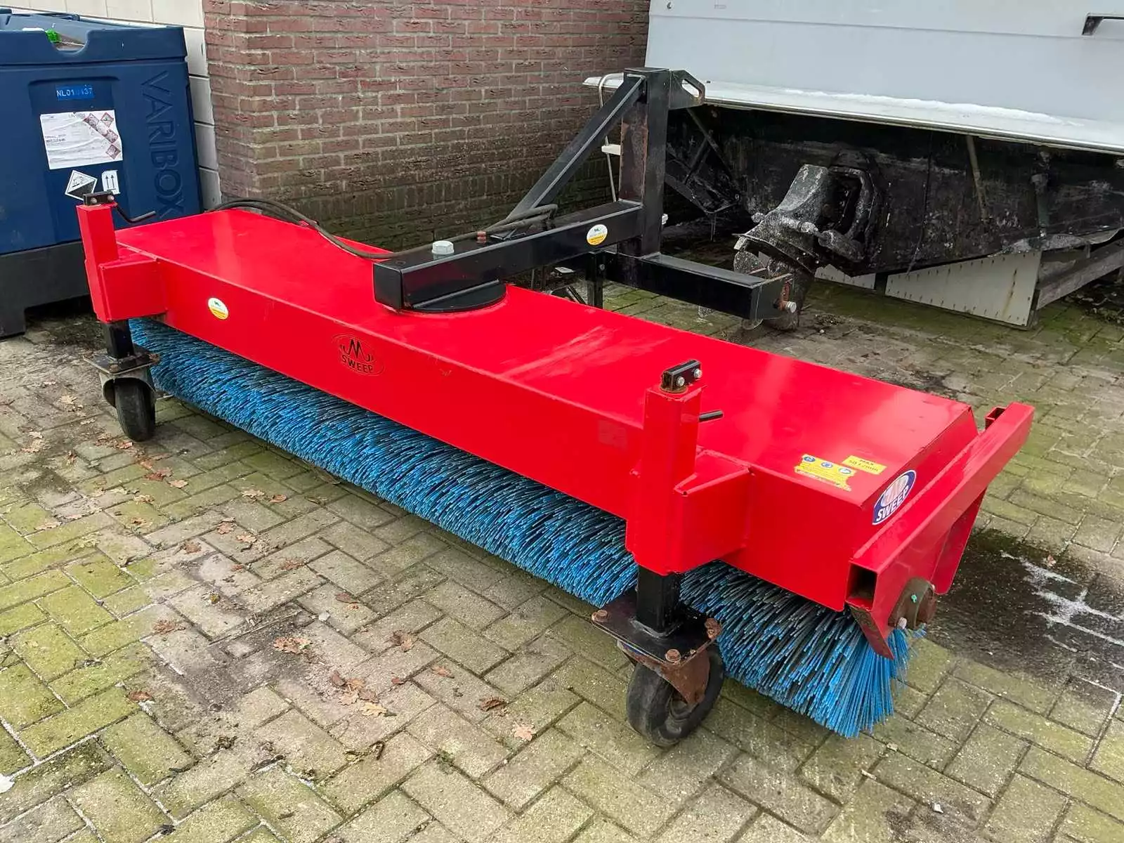 Sweep straatveegmachine, ca. 280 cm breed