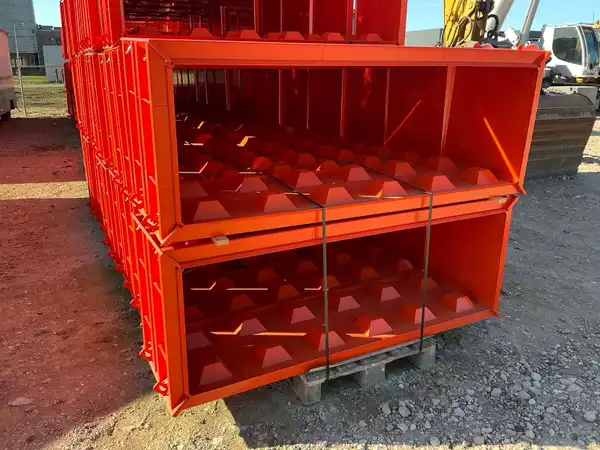 2x Legoblok betonmal voor stapelbare betonblokken