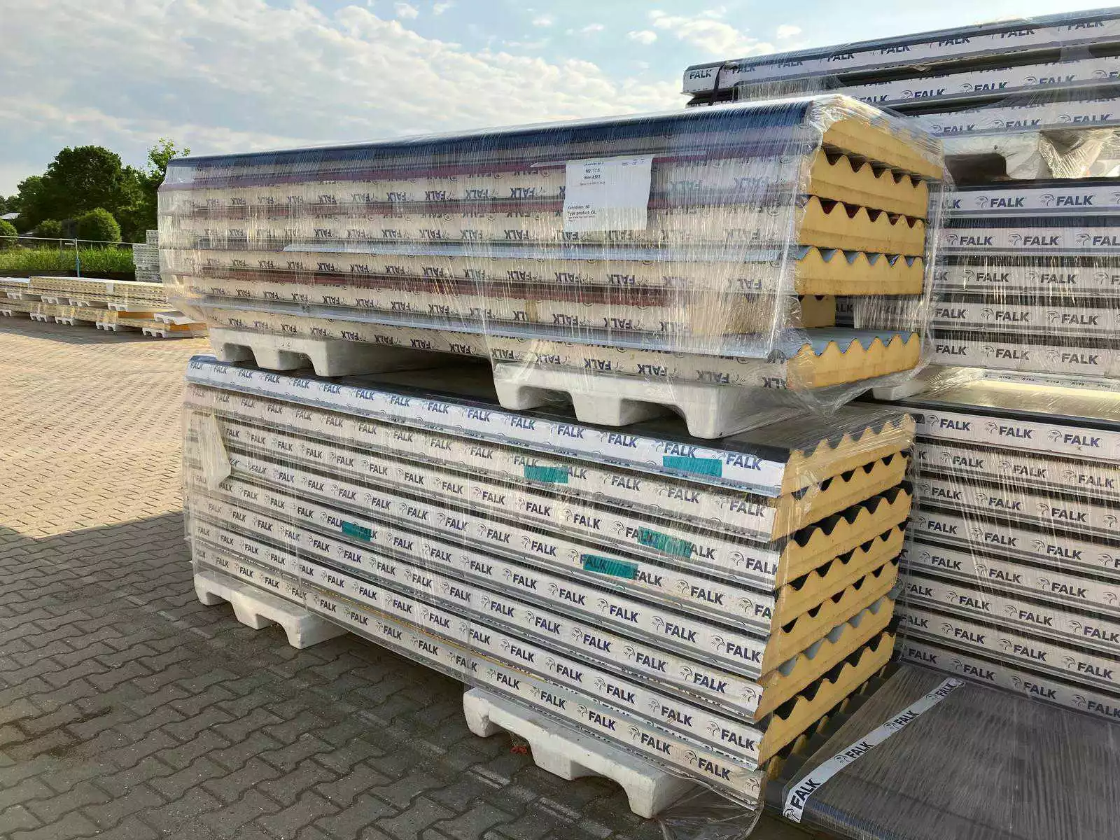 Partij sandwichpanelen GL 90/130, diverse lengtes