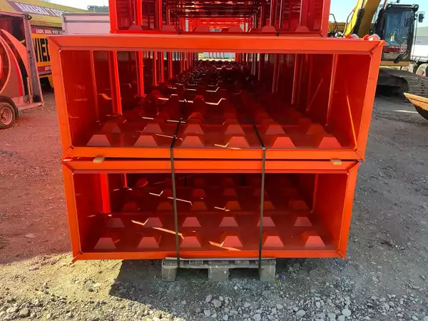2x Legoblok betonmal voor stapelbare betonblokken