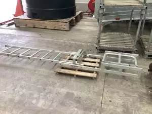 Kooi-gevelladder met 8 sporten